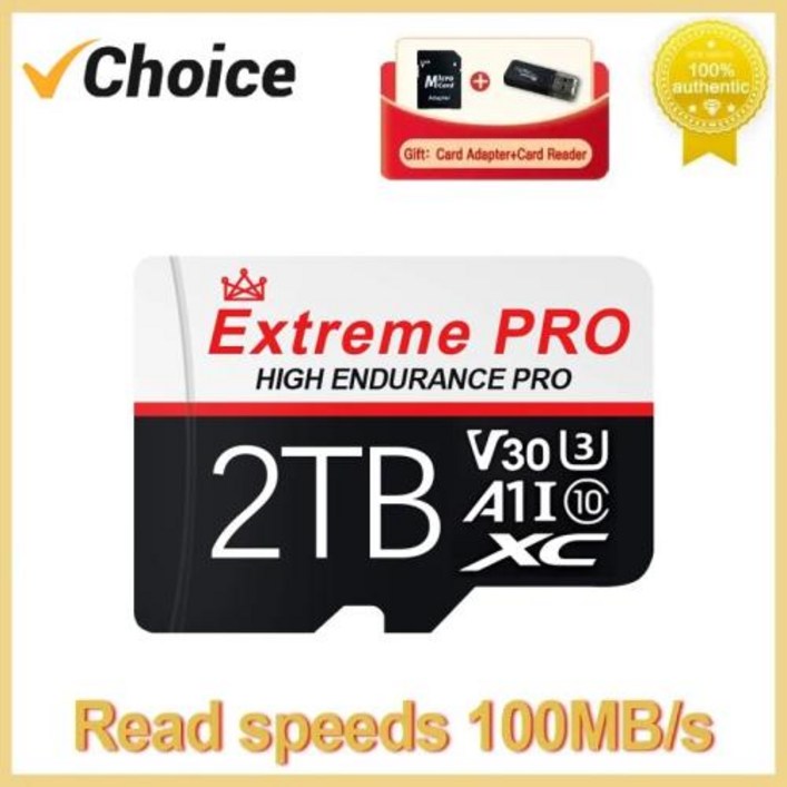 오리지널 클래스 10 SDTF 플래시 카드 고속 메모리 카드 휴대폰 카메라 장치 모니터용 미니 SD 카드 2TB 1TB 256GB 512GB 128GB