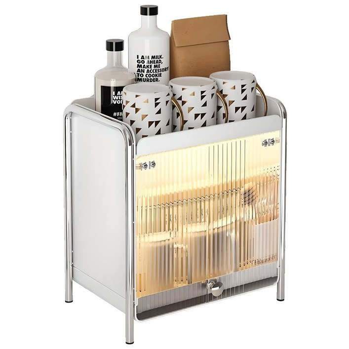 HK.sell 화이트톤 다용도 사각 식탁정리함