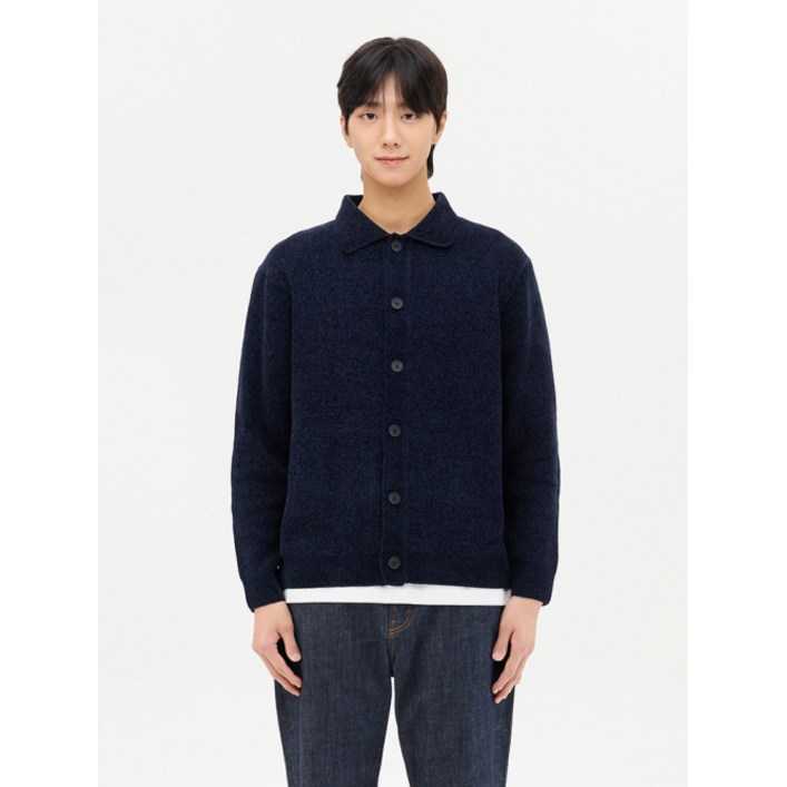 탑텐 남성 소프트 셔닐 카라 가디건MSF1EC1903 MSF1EC1903