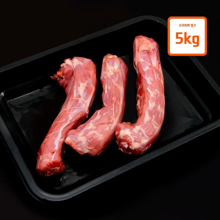 오리 목 뼈 5kg 반려견 생식 수제간식 긴목 절단목 대용량