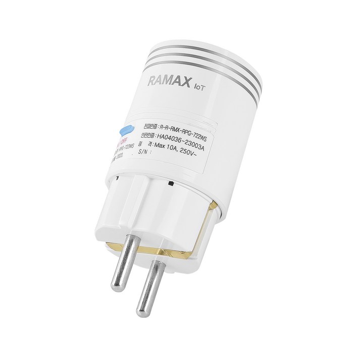 IoT 스마트플러그 WiFi 앱 리모컨 콘센트 원격제어 RPG722, 88mm, 1개
