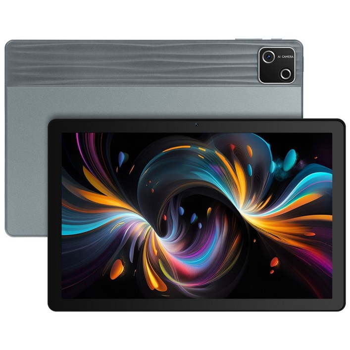 Wqplo G13 태블릿PC 10.1인치태블릿 30G128G 안드로이드 15 6200mAh 배터리, 회색Gray, 128GB, WiFi