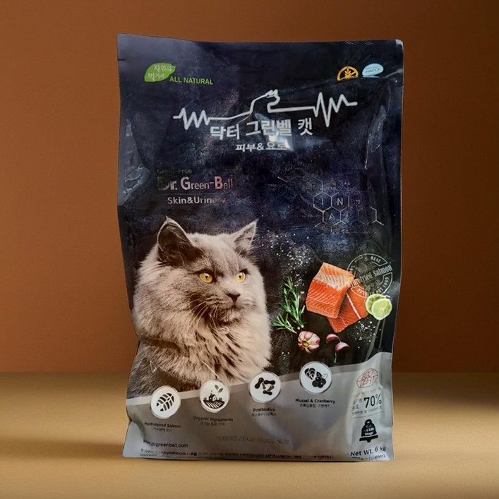 닥터그린벨 케어켓2 건식사료, 유리너리스트레스, 6kg, 1개