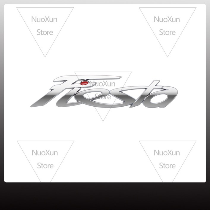 포드포드 피에스타 ST MK5 MK7 레터링 스티커 자동차 배지 로고 3D 금속 트렁크 엠블럼 장식 액세서리 장식