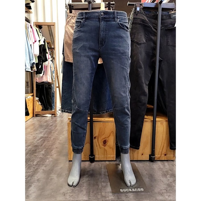 버커루 BC 24년신상 봄 가을 스판 편안한 착용감 허리밴딩 인기최고 버커루 남여공용 데님 조거 밴딩팬츠 45DP247