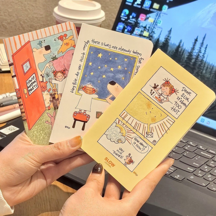 위캔바이 코코짱 아이디어노트 미니다이어리 일기장 세트