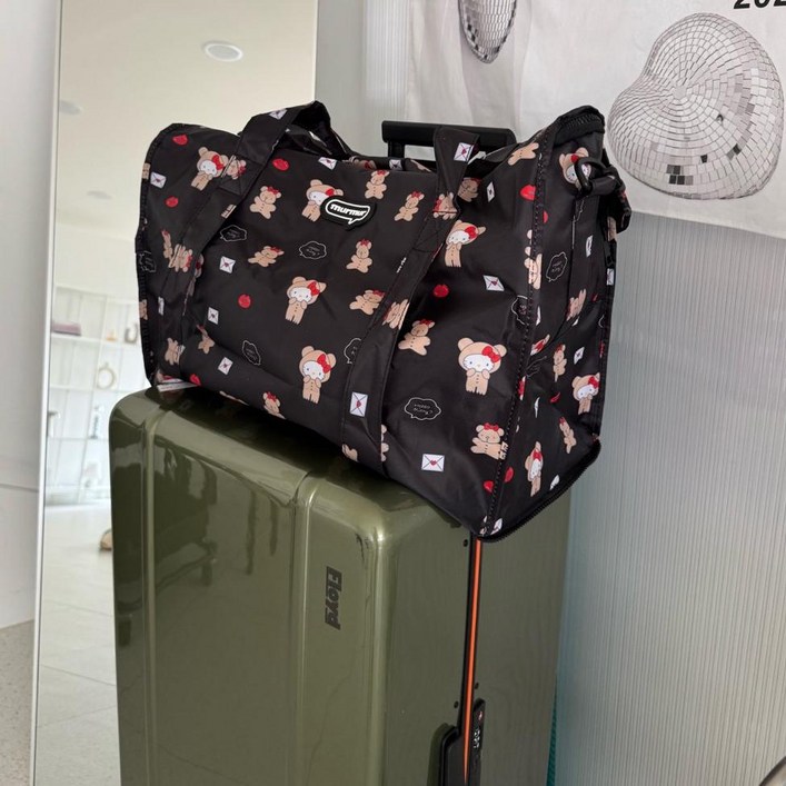 키티 캐리어 결합 보조가방 여행가방