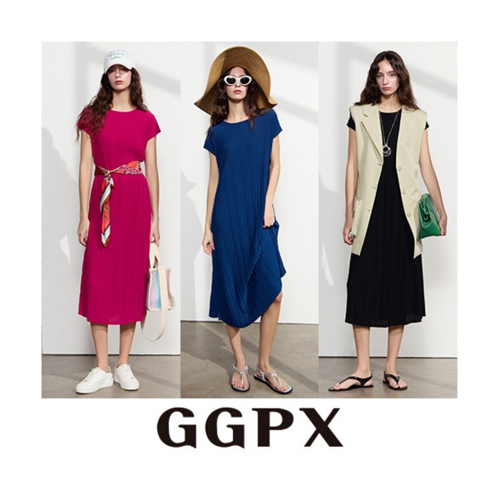 지지피엑스 ○25SS SUMMER 플리츠 원피스 3종