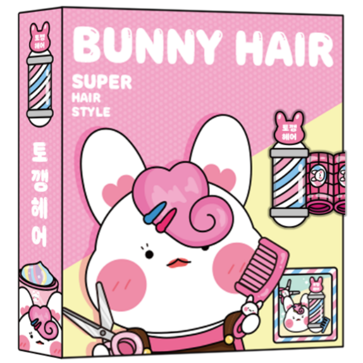 소워니놀이터 토깽 헤어 미용실 스퀴시북 DIY 만들기 세트 손코팅지,양면테이프,투명테이프 포함, 1개