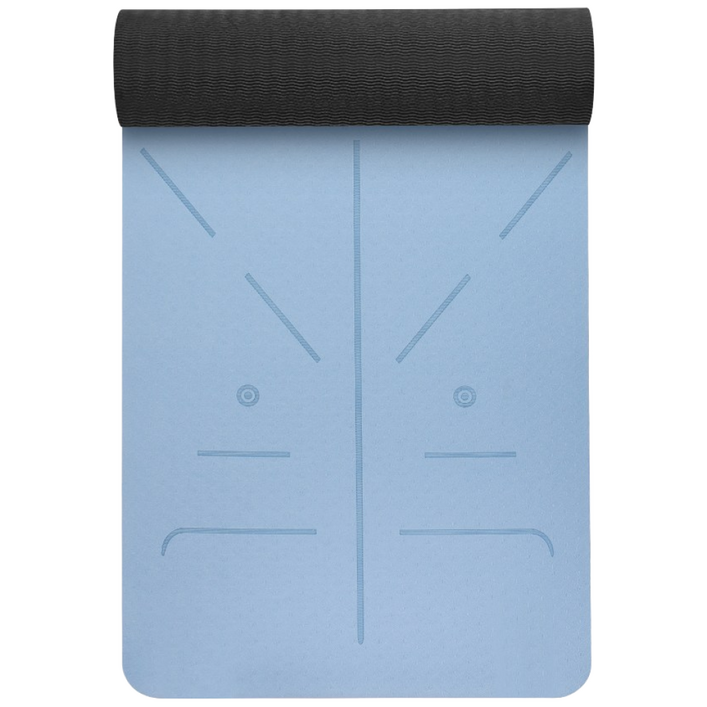 Zaxnouvi 프리미엄 가이드 라인 체위선 두께 0.8cm 요가매트수납 가방, 1세트, 블루