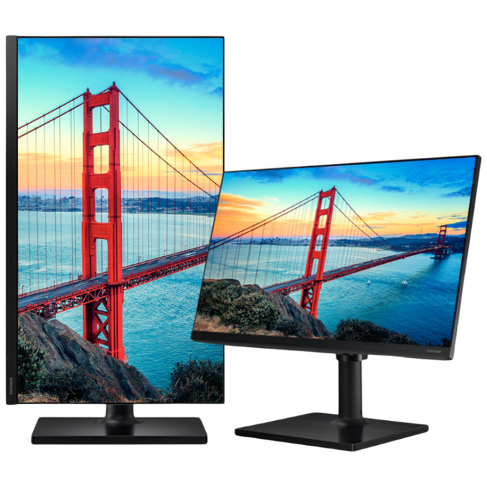 삼성전자 LF24T452FQ 24인치 모니터 FHD IPS 광시야각 피벗 HDMI DP 지원 최신형 리퍼 중고