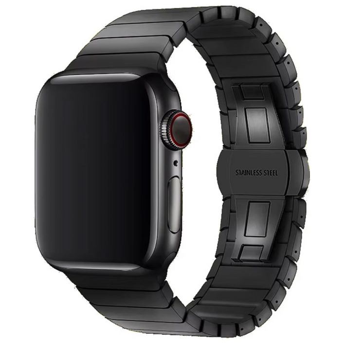 애플워치 호환 링크 브레이슬릿 메탈 스트랩 밴드, 블랙