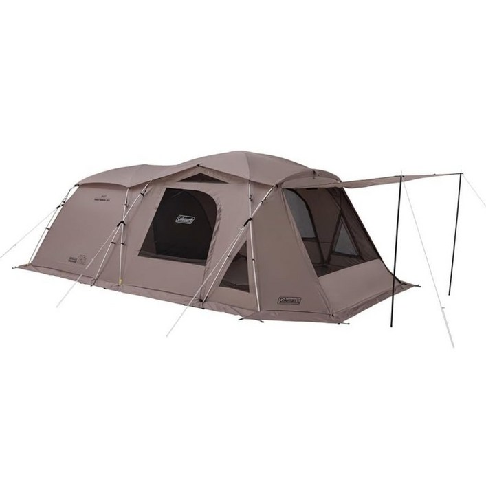 콜맨 Coleman 타프 일체형 패밀리 4~5인 텐트 투룸 타프 2룸 DX3025 브라운, 브라운, 4-5