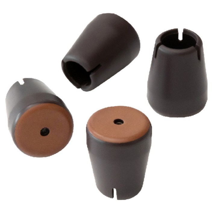 체어서퍼 프리미엄 의자발커버 얇은 의자 다리용 원형 S Brown, 24개