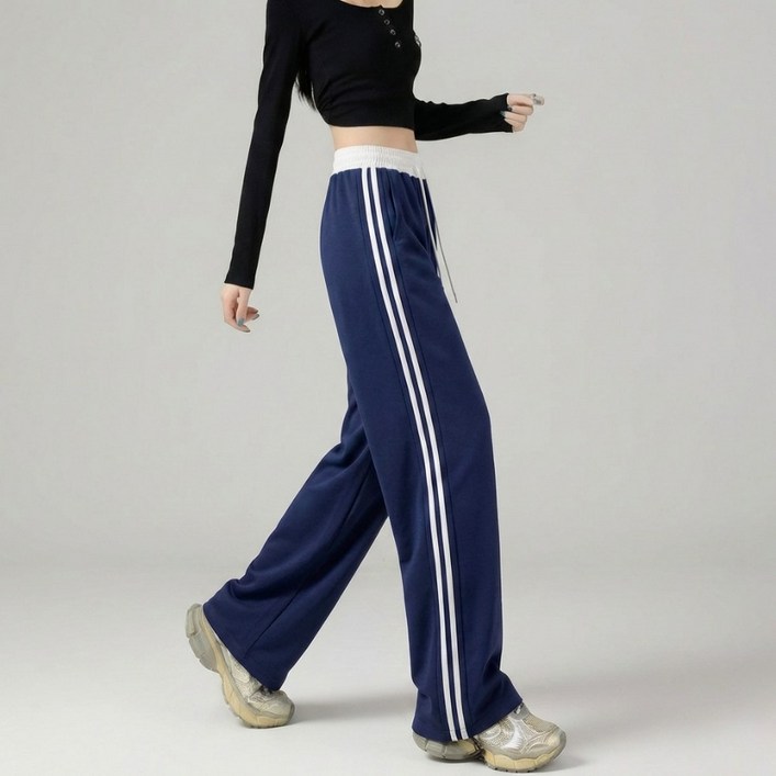 쁘띠엘라 여성 조거 트레이닝 밴딩 팬츠 기장선택