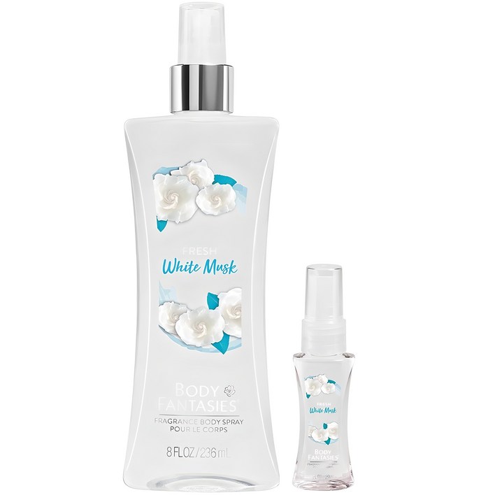 바디판타지 프레시 화이트 머스크 프래그런스 바디 스프레이 236ml  29ml, 1세트