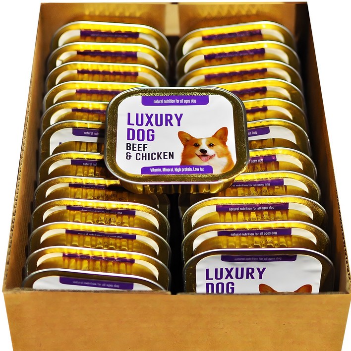 럭셔리독 강아지 전연령 간식 캔