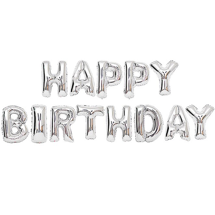 알파벳은박풍선세트 HAPPY BIRTHDAY 은박만발송