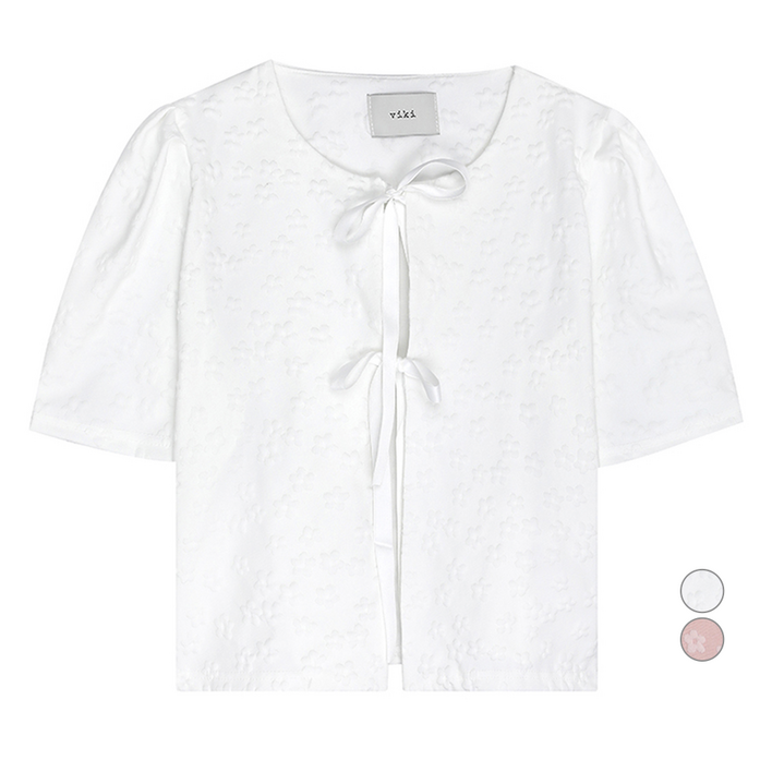 비키 여성용 플라워 엠보패턴 자켓 TIJAE2148