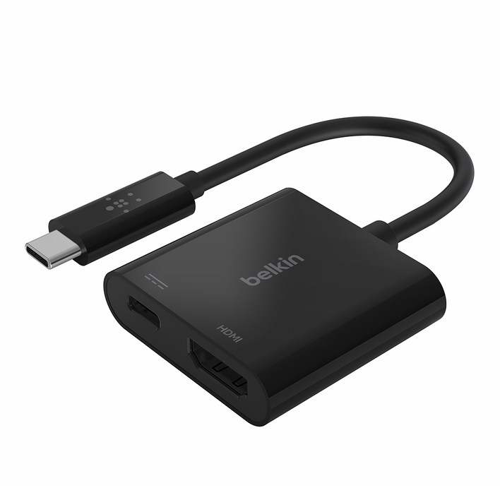벨킨 USBC to HDMI C타입 60W PD 충전 어댑터 4K 영상출력 썬더볼트3 호환 젠더 AVC002, AVC002 벨킨 USBC to HDMI C타입 60W PD 충전 어댑터 4K 영상출력 썬더볼트3 호환 젠더 AVC002, AVC002