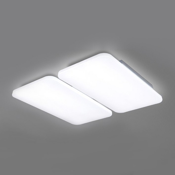 멜리빙 LED 삼성칩 에어 거실4등 조명 120W, 화이트  주광색