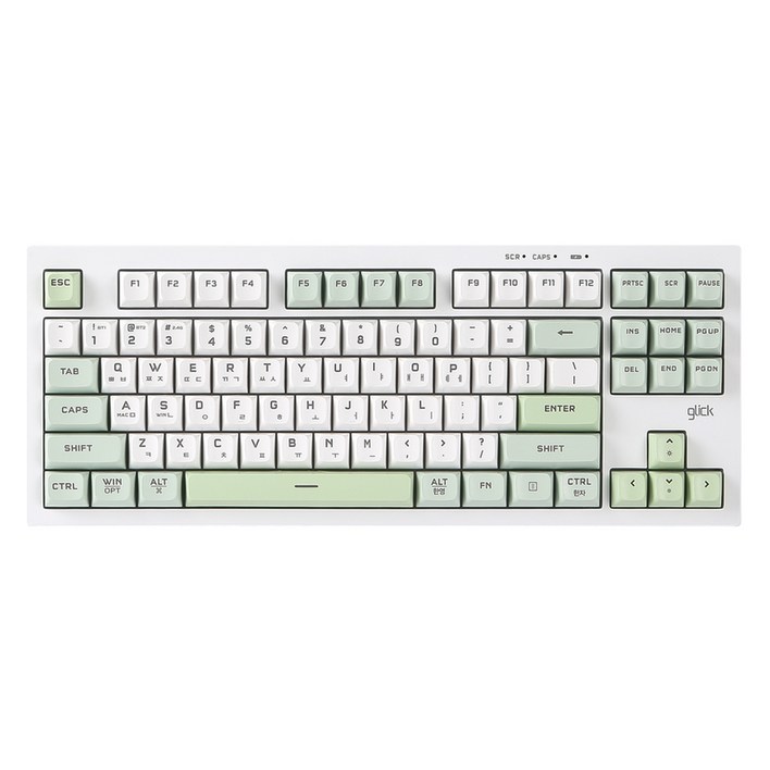 지클릭커 오피스프로 사일런스 M RGB 무선 무소음 방수 블루투스 87키 키보드