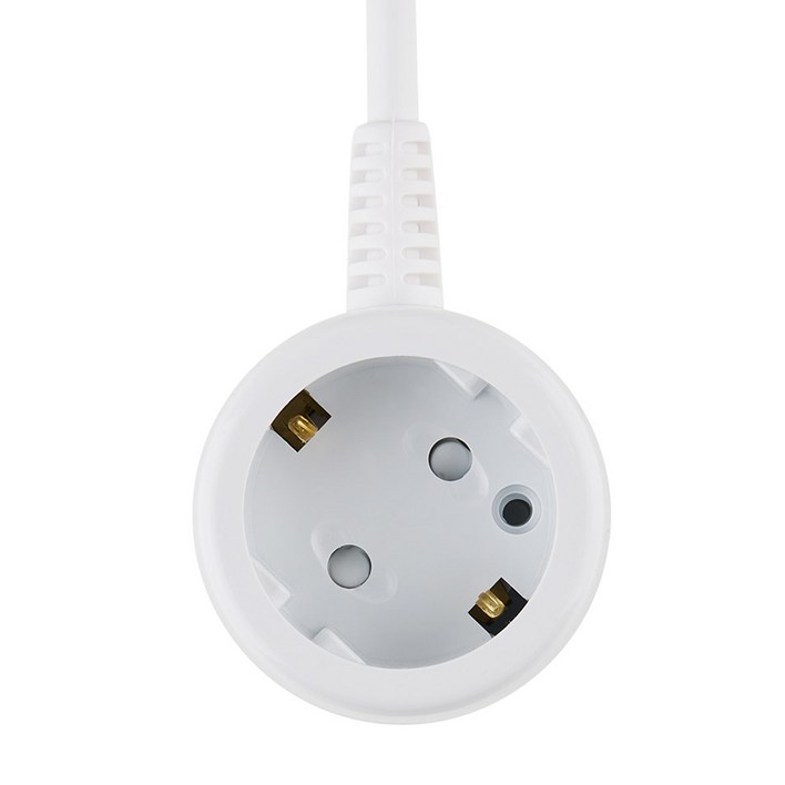 보에담 접지 멀티탭 10A 1구, 1.5m, 화이트, 1개