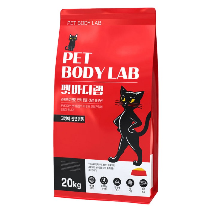 펫바디랩 고양이 전연령 대용량 사료, 20kg, 1개, 닭