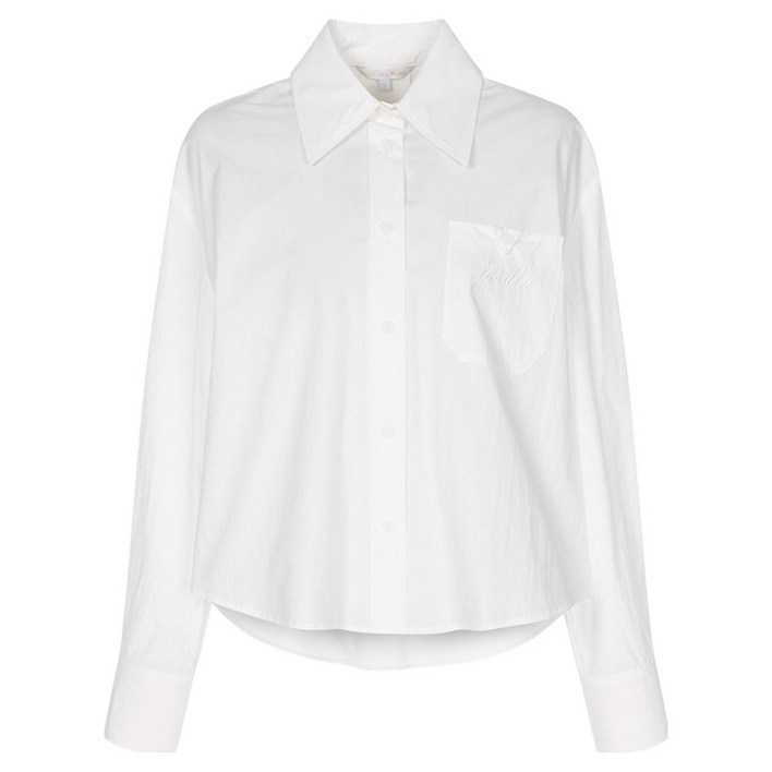 올리브데올리브 여성용 아웃 포켓 자수 포인트 셔츠