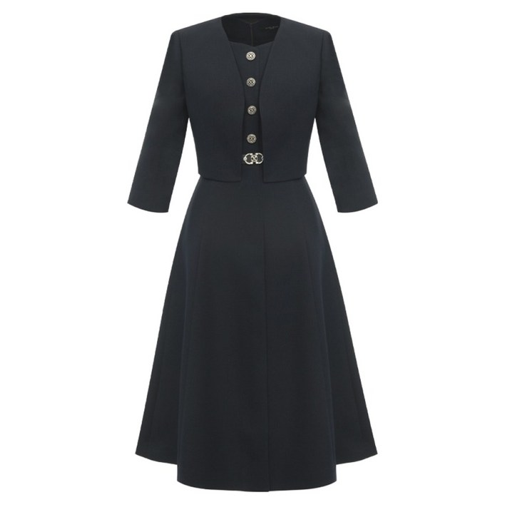 미니멈 나시 원피스 자켓 세트