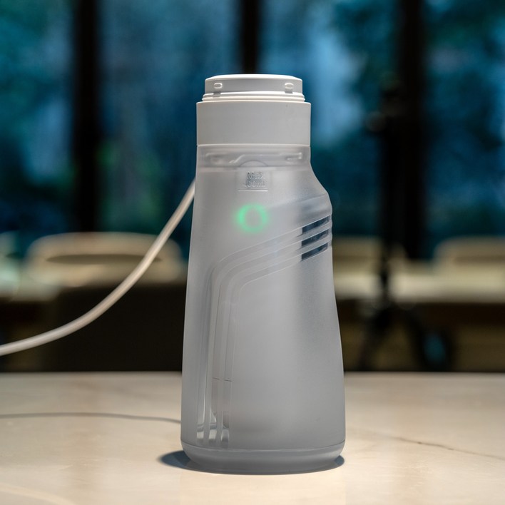 휴클린 2세대 C타입 충전식 대용량물통 휴대용 비데 화이트 MAX 400ml