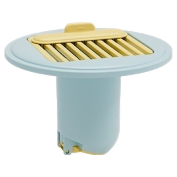 다파코 철 소재 욕실 하수구 악취 차단 이물방지배수망 블루옐로