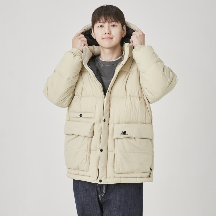 뉴발란스 남녀공용 UNI 뉴보이 아웃포켓 구스다운 점퍼