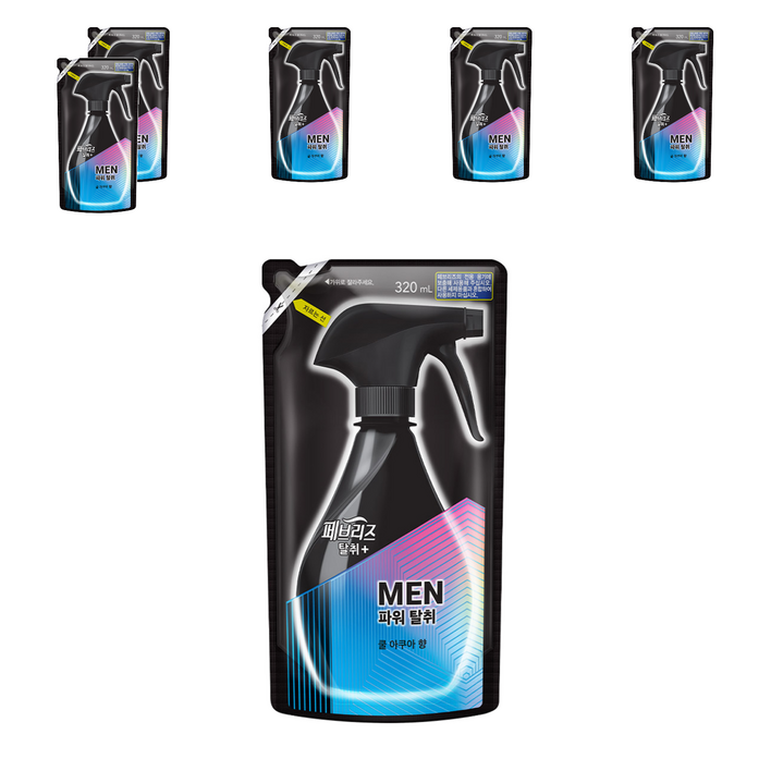 페브리즈 섬유탈취제 맨 쿨아쿠아향 리필