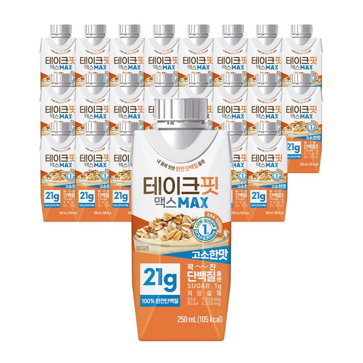테이크핏 맥스 고소한맛 드링크믹스 RTD, 250ml, 24개