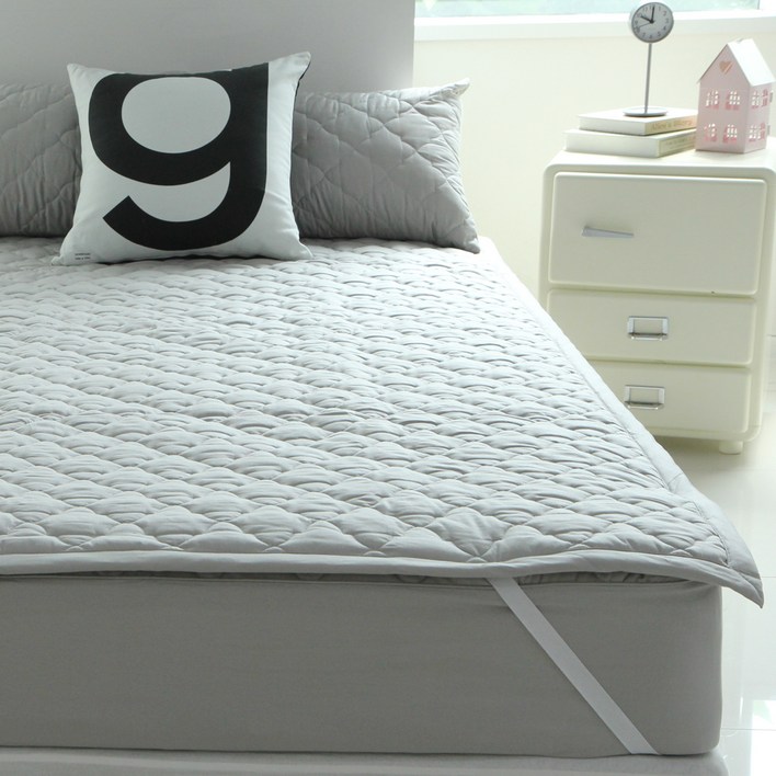 바숨 순면누빔 침대패드