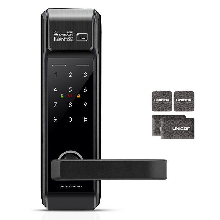 유니코 스마트 손잡이 있음 도어락 REXII