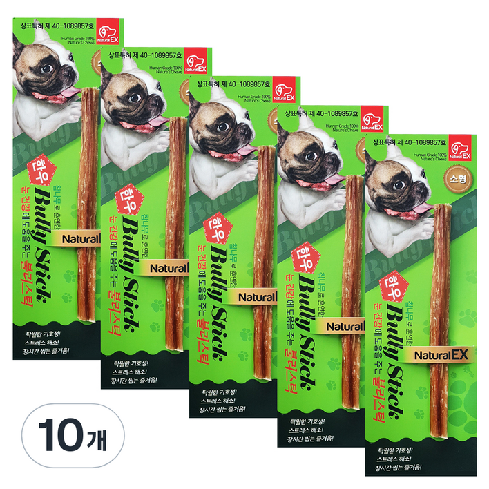 네츄럴이엑스 강아지 불리스틱 국내산 간식 소형