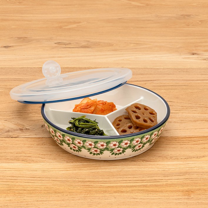 프라카 폴란드풍 원형 3절 나눔 찬통