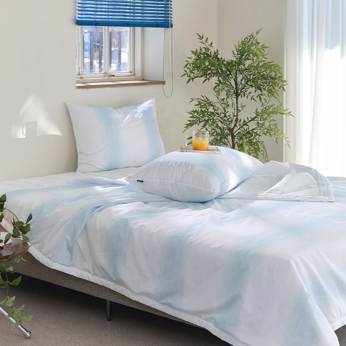 파르페by알레르망 포스트 듀라론 냉감 알러지케어 여름 차렵이불 베개커버 세트