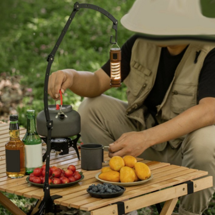 인피캠프 각도조절 테이블 캠핑 랜턴걸이