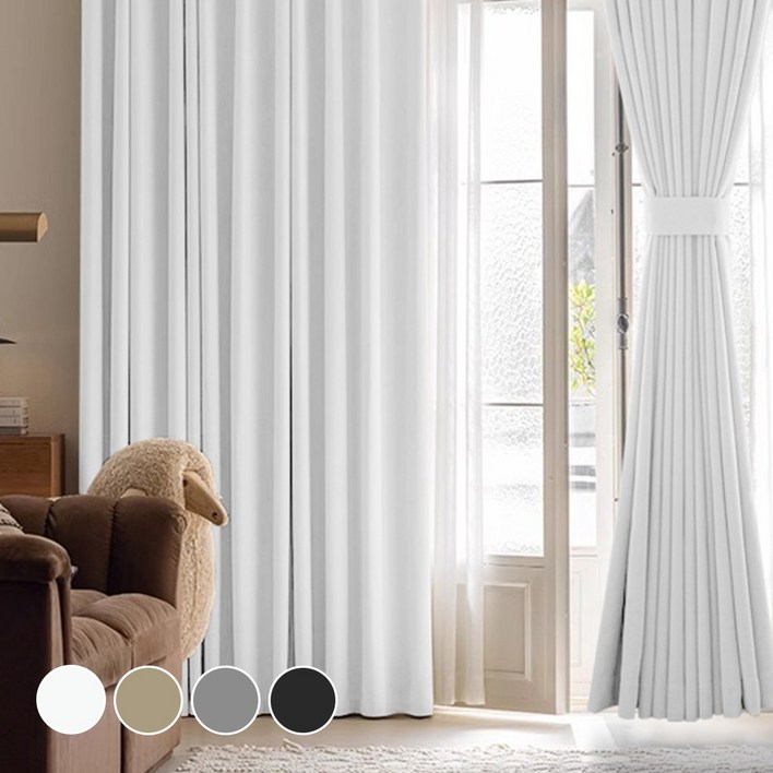 온더플로어 딥슬립 방한 99.9 암막커튼 2P