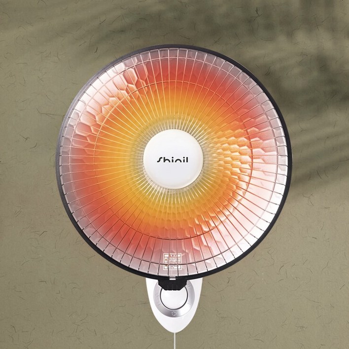 신일 벽걸이히터 전기 난로 선풍기형 온열기 전열기 히터기 열선풍기 SEHSRW900WH