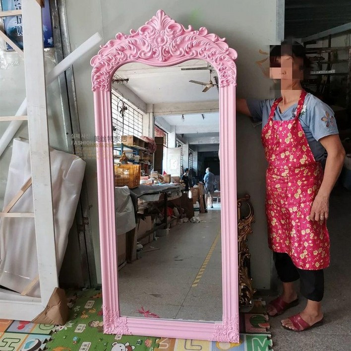 현관 대형 거울 공주 벽면 드레스룸 미용실 엔틱