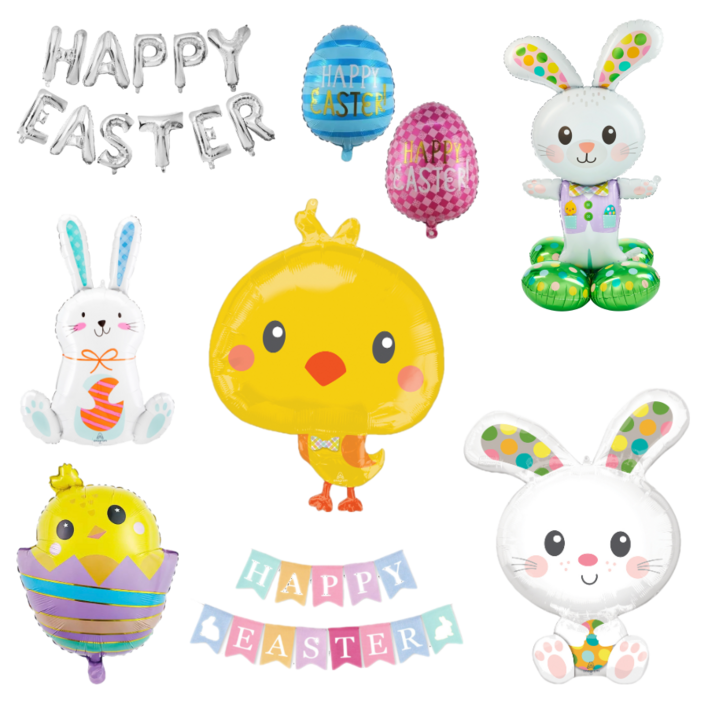 부활절 풍선 모음 포토존 장식 패키지 교회 성당 깡총 이스터토끼풍선