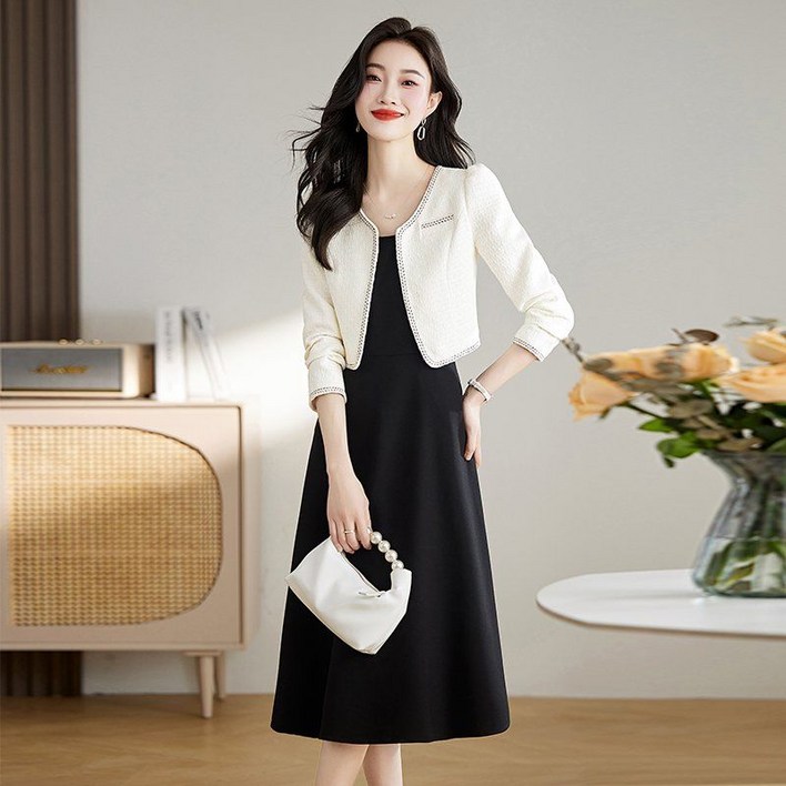 나는솔로 송해나 원피스 정장 투피스 하객룩 상하 세트 코디