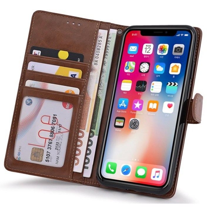 핸드 지갑 카드 수납 가죽 다이어리 케이스 휴대폰 갤럭시S22 SMS901N