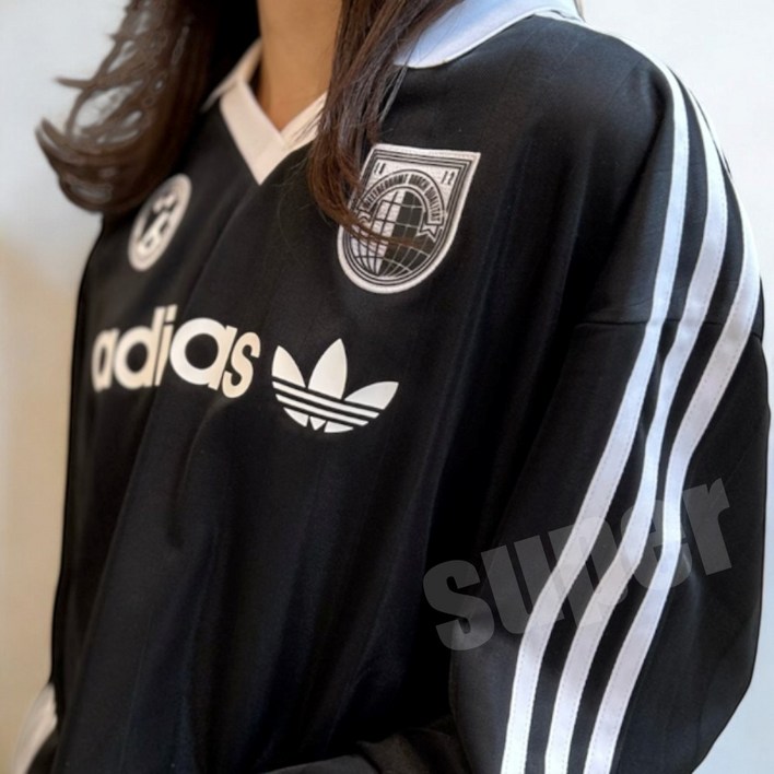 아디다스 우먼 풋볼 LONGSLEEVE SOCCER BLACK  파우치