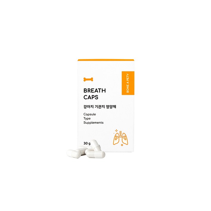 본아페티 브레스캡스 강아지기관지영양제 캡슐 60정, DHA/EPA, 1개 피부영양제강아지오메가3