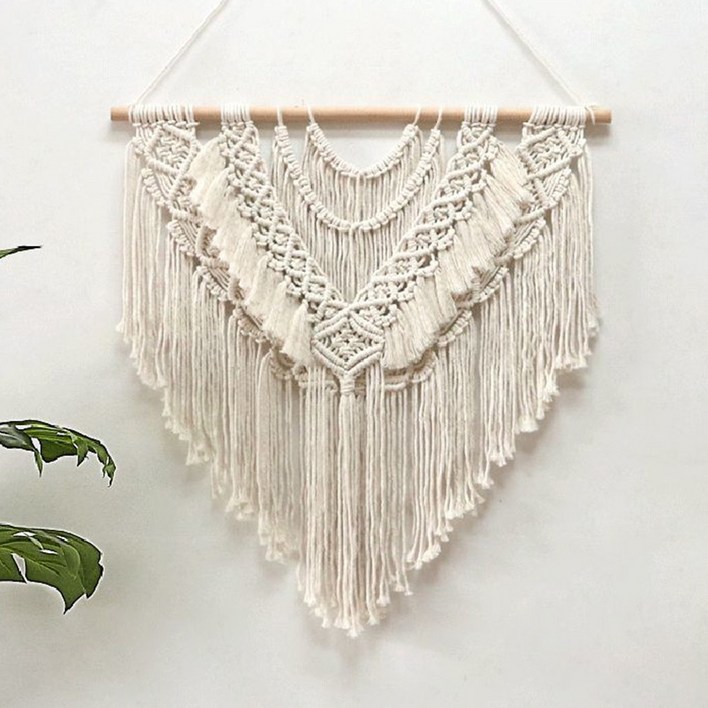 마음결 대형 마크라메 벽장식